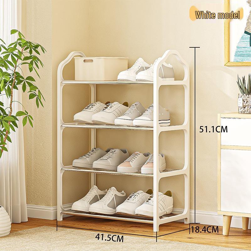 4-Layer Dustproof Shoe Rack for Dorms and Entrances