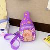 Cartoon Capybara Backpack Crossbody Bag Cute Printed Chest Bag  Storage Bag For Kids Portable Gift For Girls Boys