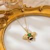 Necklace - Bee Butterfly Necklace - Accessory with Oil Droplets - Small-scale High-end Style - Collar Chain