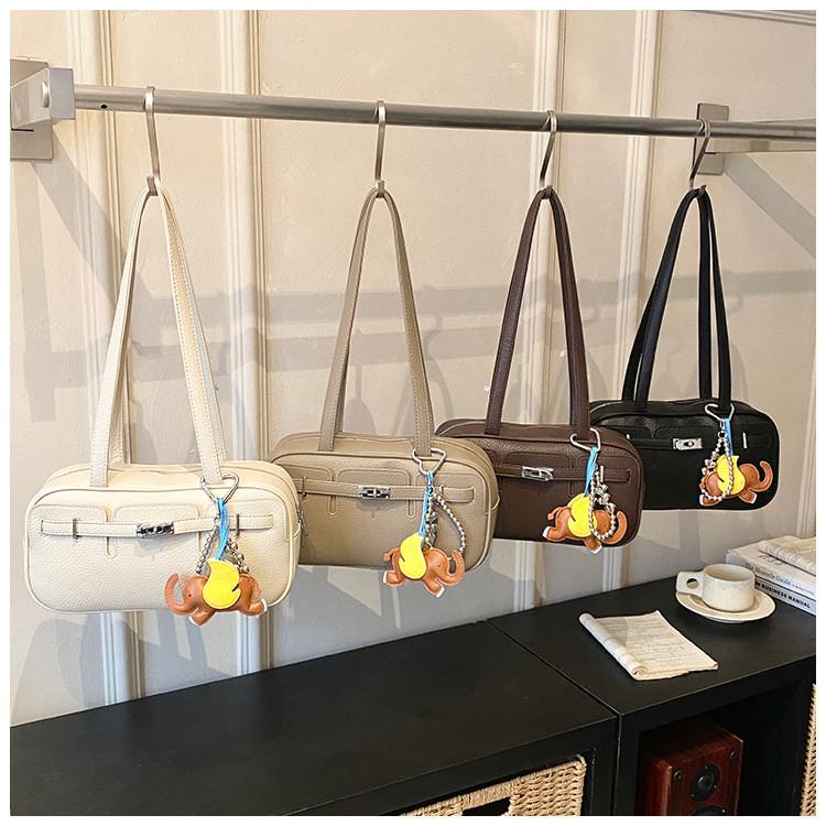 Pu Material City Style Small Crossbody Bag With Zipper Closure And Inner Pockets For Work