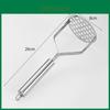 Stainless Steel Potato Masher With Round And Square Openings For Home Kitchen Use