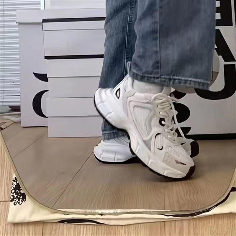 Daddy shoes women's 2025 new autumn women's shoes versatile platform white mesh shoes breathable casual sports shoes