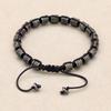 Natural Dragon Blood Stone Hematite Beads Braided Charm Bracelet & Bangle Handmade Men's Bracelet Women Fashion Jewelry Gifts