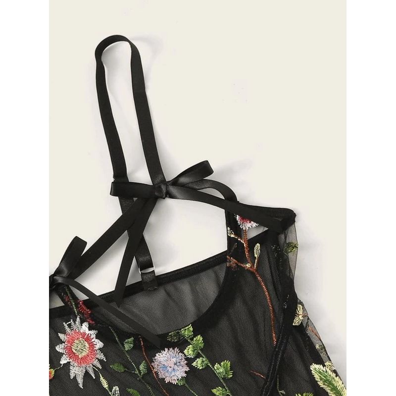 Ladies Sexy One-Piece Suspenders Underwear Women's Sleeveless Conjoined Underwear