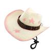 Vintage Straw Hat Beach Protable Hat Men's Western Hat Retros Styles Hat for Men and Women