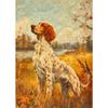 Vintage Dog Oil Paintings Poster Canvas Prints Irish Setter Airedale Terrier Finnish Spitz Dogs Wall Art Decor Family Home Decor