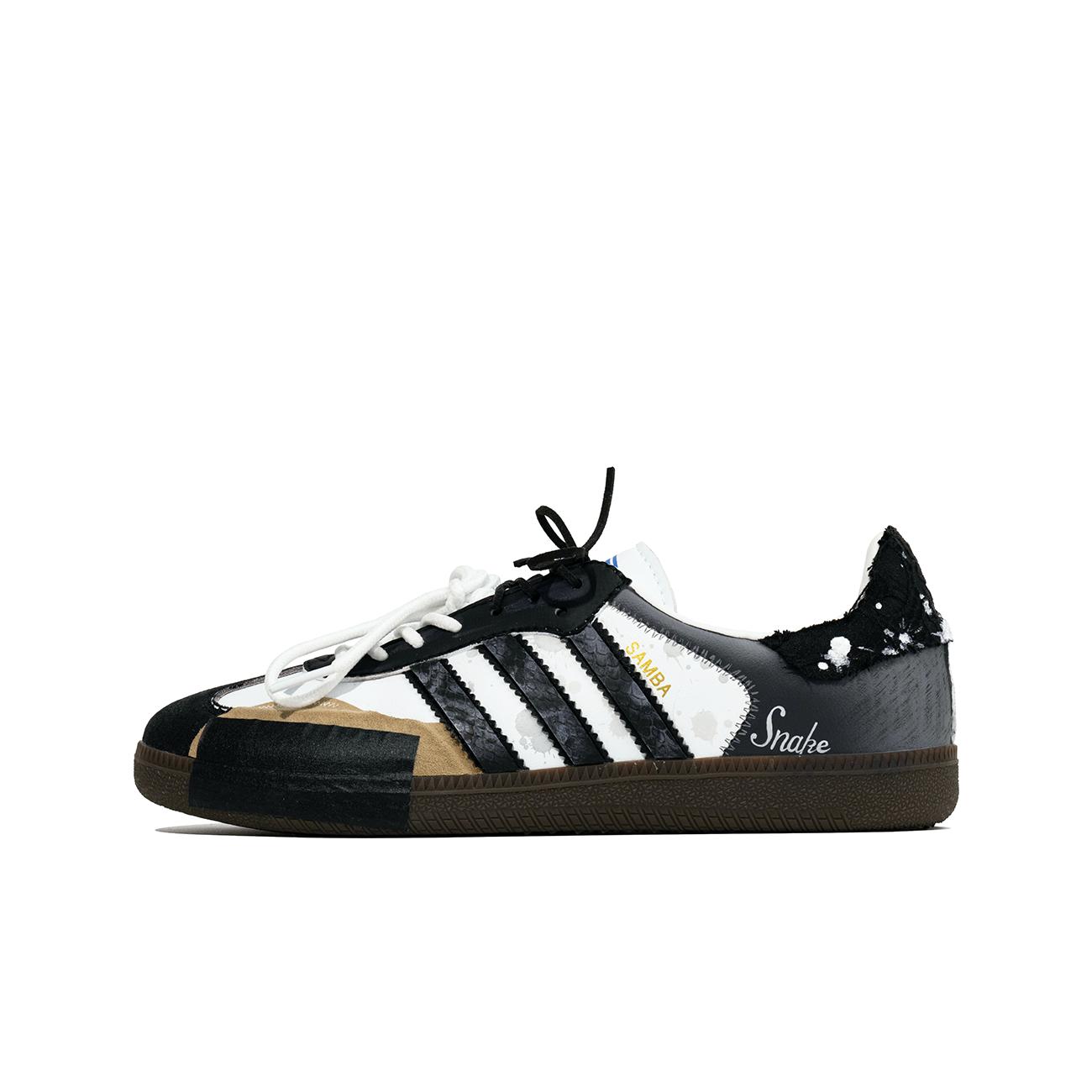 Adidas Originals SAMBA OG German Army Trainers Unisex Low top Black/White B75806(TeamM-) 39⅓