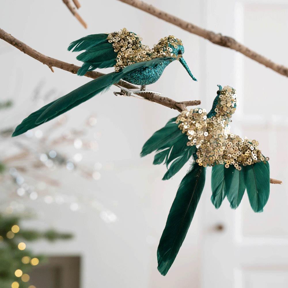Realistic Simulation Bird Decor Simulate Christmas Tree Decoration Home Decor