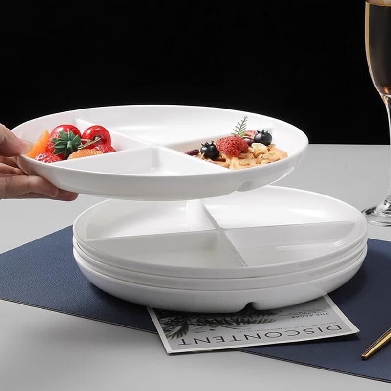 Ruijie 4-Compartment Melamine Divided Lunch Tray