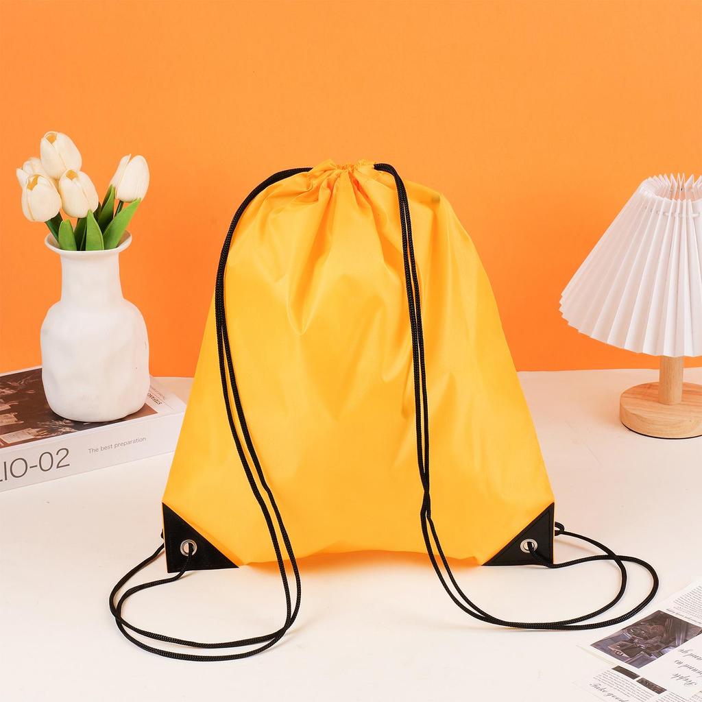 Waterproof 210D Polyester Drawstring Sports Backpack with Custom Logo
