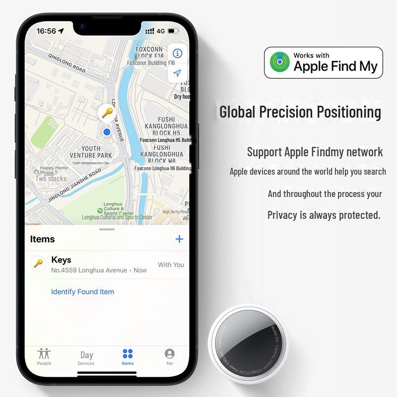 E91 Airtag Pet Anti-Lost Global Positioning Keychain for Apple Devices