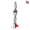 1Pcs Gold Silver 10G 14G 21G 28G Rotating Metal Spinner Spoon Fishing Lure Baits For Trout Pike Pesca Fish Treble Hook Tackle