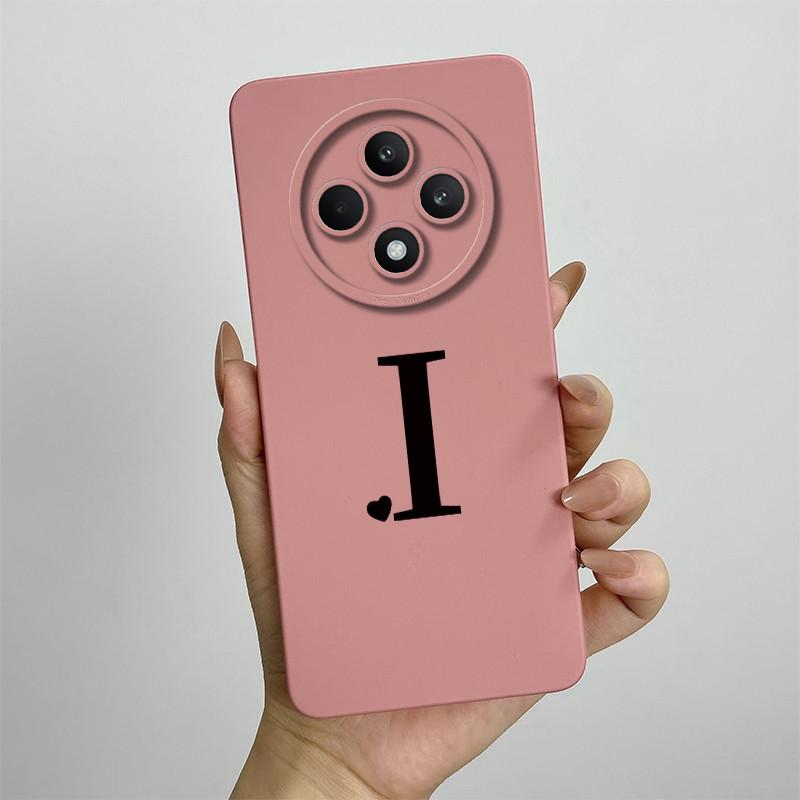 Per Oppo Reno12 F FS 5G 4G Custodia Cover Morbido Silicone TPU Lettere Carine Custodie Protettive Complete Per Reno 12F 12FS Bumper Fundas