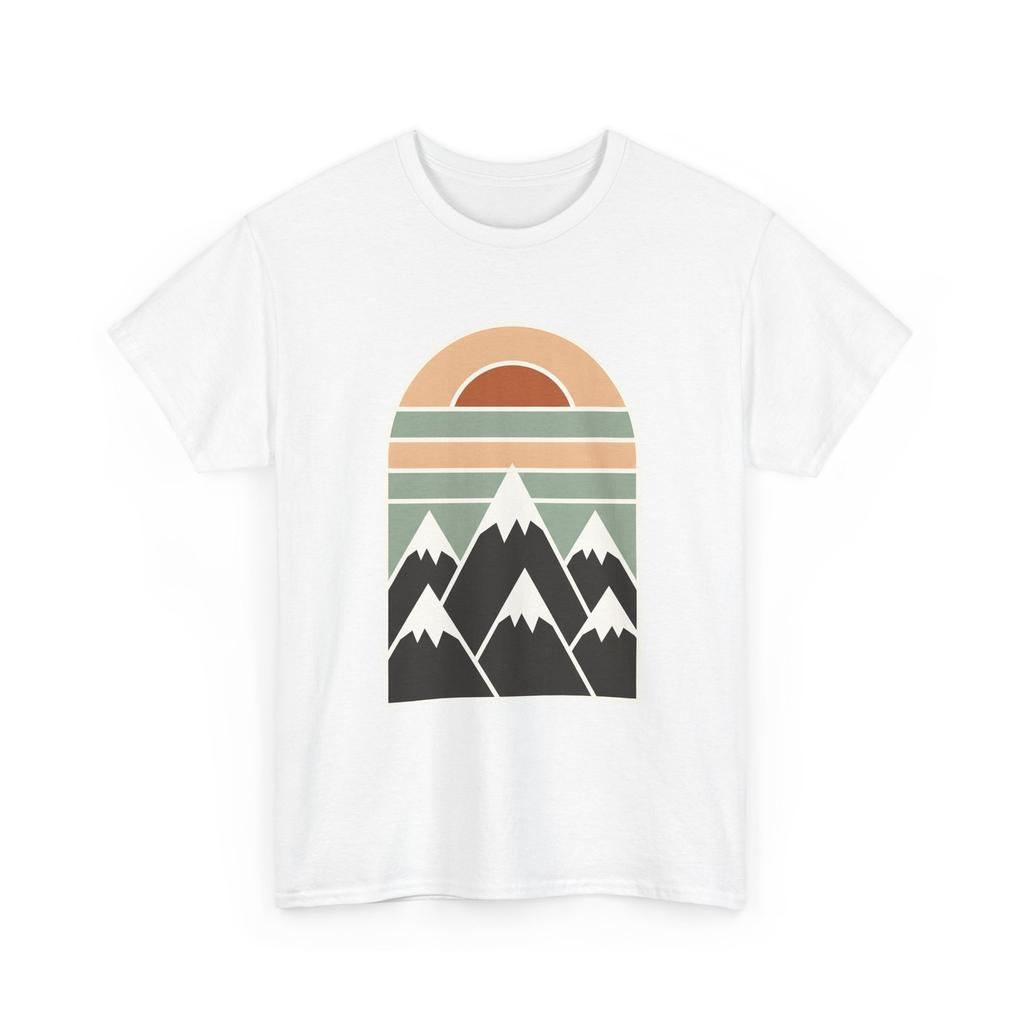 Mountain Twilight Shirt Nature Adventure Gift Women Flat Tee Mountains T-Shirt