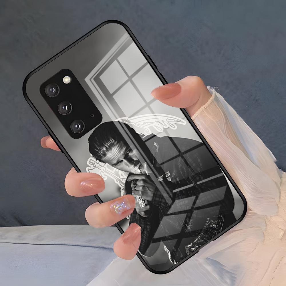 S-Sons Of Anarchy TV Phone Case For Samsung S26 S25 Plus S20 S20 Plus S22 Ultra S23 FE S21 Plus S21 Ultra Glass Cover