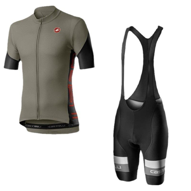 Summer New Cycling Suit Short-sleeved Suit Road Mountain Bike Shirt Quick-drying Breathable Cycling Shorts Men's