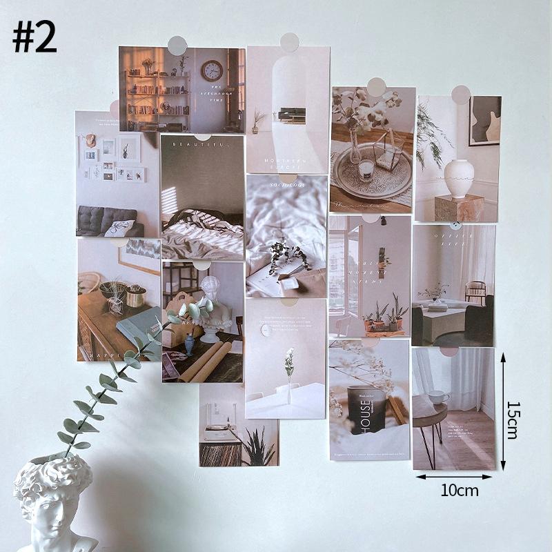 

6/915/20шт Картки Інс Картка для повідомлень Листівка Декор стіни спальні Декоративні настінні наклейки Декор кімнати Реквізит для фотографій