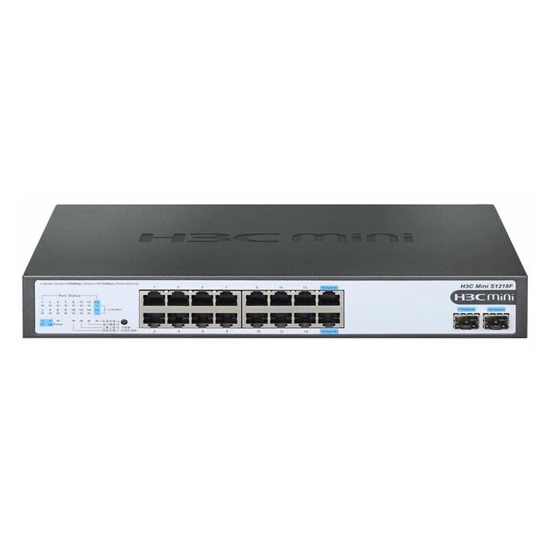 H3C S1218F 16-Port Gigabit Unmanaged PoE Switch