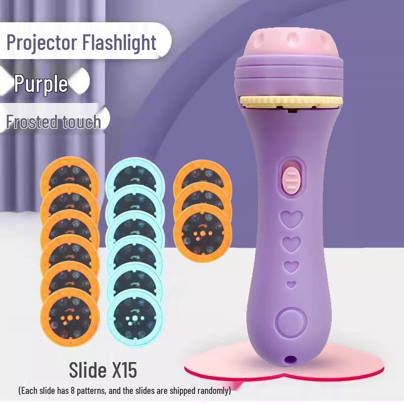 Children's Story Projector: Educational Luminous Toy with Cognitive Pattern Slides for Bedtime.