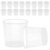 Liquid Container with Graduations Shower Door Bumpers Measuring Cups Beaker Glass Clear Graduated
