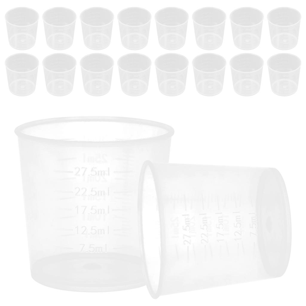 Liquid Container with Graduations Shower Door Bumpers Measuring Cups Beaker Glass Clear Graduated