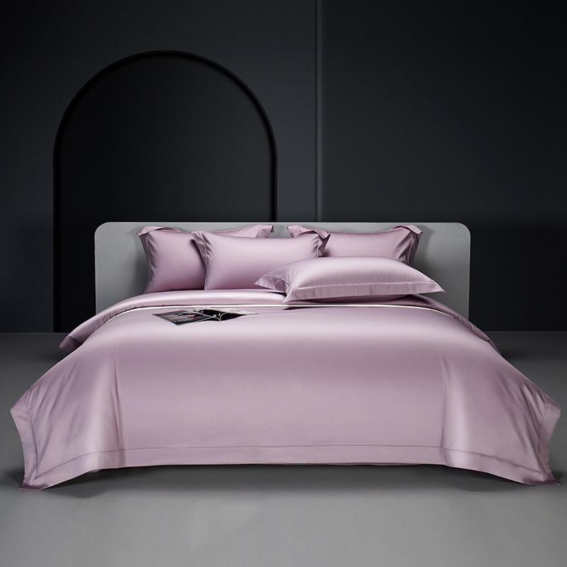 2025 High-End Long-Staple Cotton 160 Bed Sheet 4-Piece Set - Pure Cotton Duvet Cover & Fitted Sheet