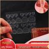 Super Sticky Waterproof Jelly Glue Stickers for Wearable Nails - Transparent, Double-Sided, and Nail-Safe
