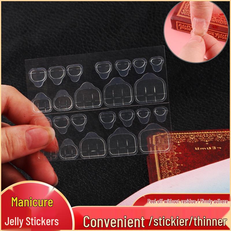 

Super Sticky Waterproof Jelly Glue Stickers for Wearable Nails - Transparent, Double-Sided, and Nail-Safe 6083 Regular Yellow 1200 pcs