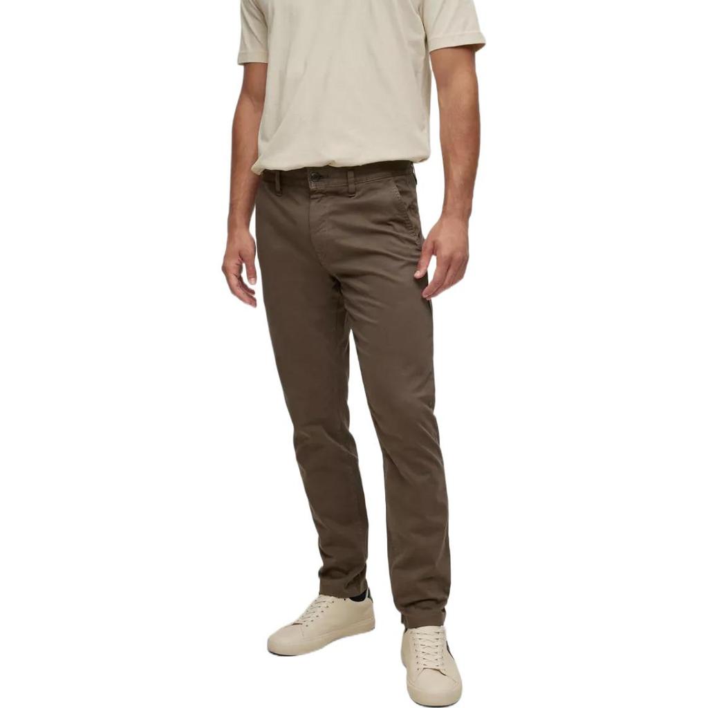 HUGO BOSS Casual Pants Men's Dark Green Moderate Straight Fit Pants 50470797-308