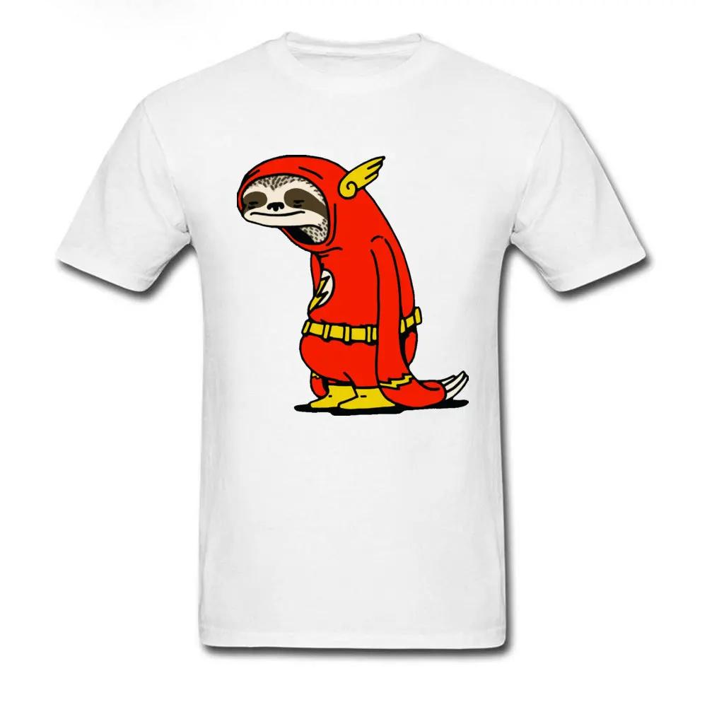 

Flash Sloth Cartoon Tshirt Superhero Funny T Shirt For Men Cotton Fabric Anime Cartoon Tops T Shirt Man Fashion Streetwear 4XL