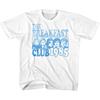 Club dei Breakfast T-shirt Unisex Bianca con Scatola Inchiostro Blu