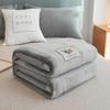 Plush Double-Sided Coral Fleece Blanket for Single Student Dormitory