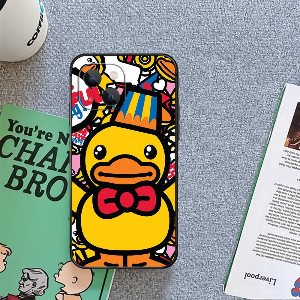 B Duck drăguț galben de modă husă pentru telefon Coque pentru Iphone Xiaomi Mi Samsung Galaxy Redmi Note AS 11 12 13 14 15 22 23 24 5G Pro Plus Max Fe Ultra