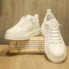 Men's high-end inner height-increasing shoes autumn and winter leather casual board shoes