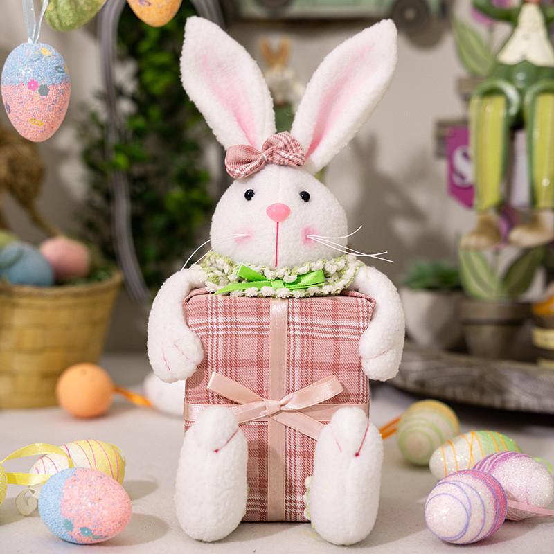 Bunny Easter Whimsical Plush Doll Gift Box For Unique Holiday Home Ideas Decor