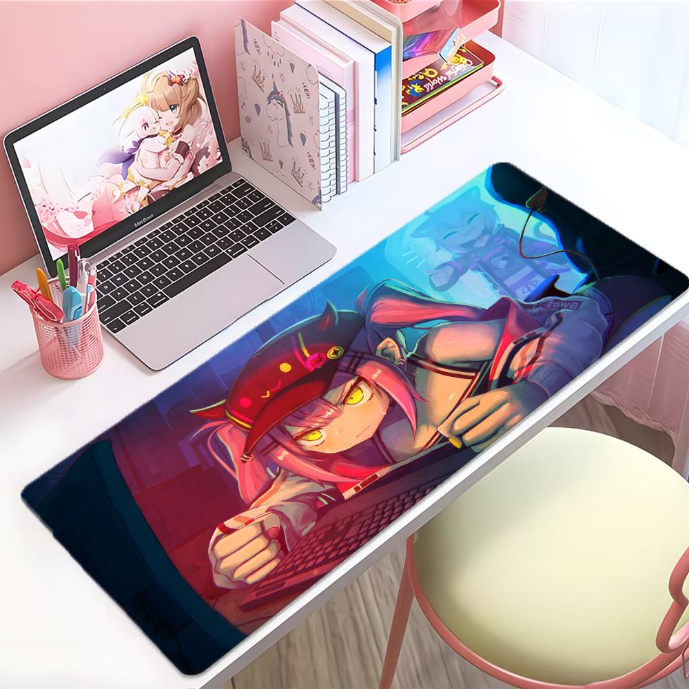 Cute Virtual Hololive Ttokoyami Towa Mouse Pad Large Thick Desk Pad Stitched Edges Gaming Mouse Mat For Pc