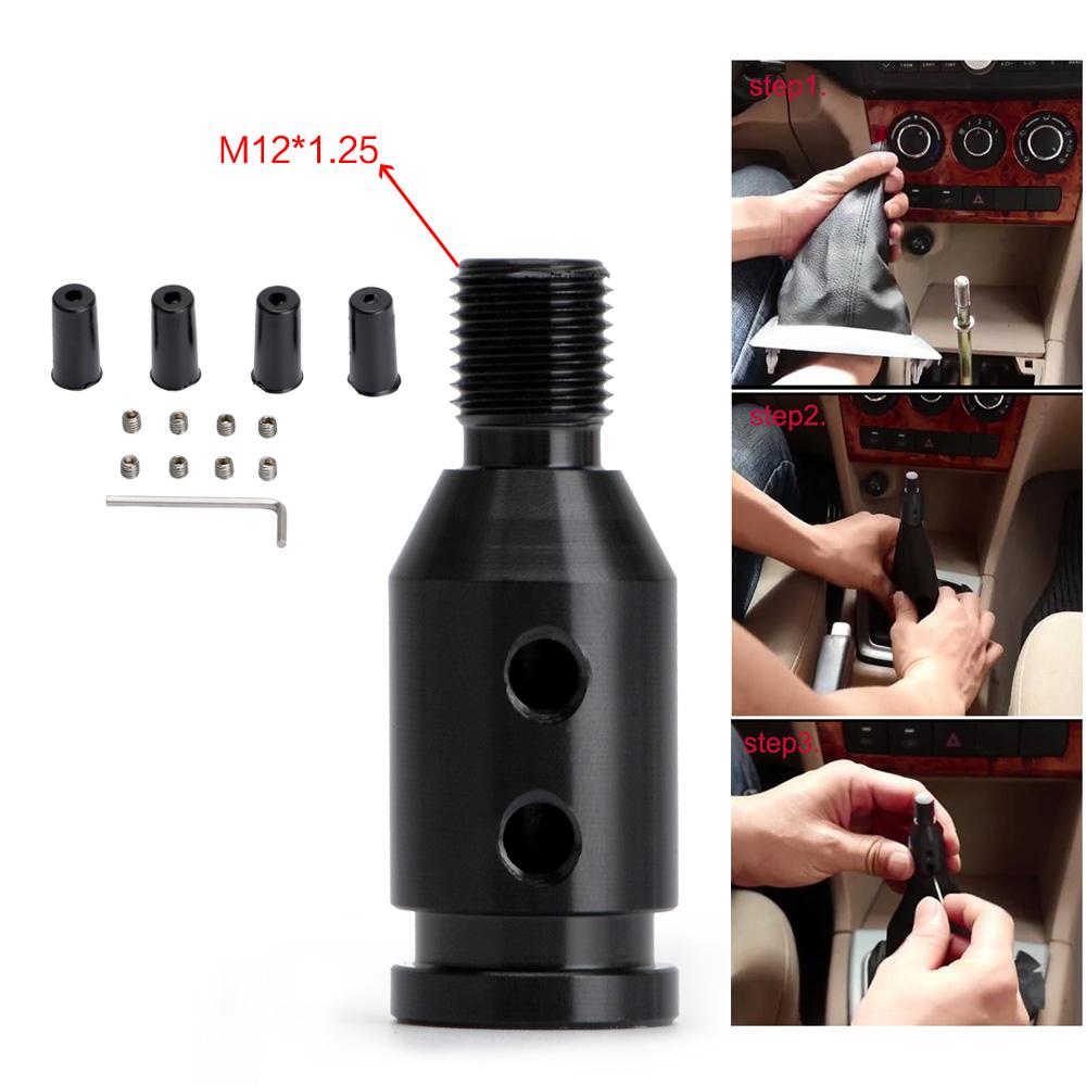 Universal växelspaksratt i aluminium för växelspaksadapter för icke gängade växlare för BMW Mini 4 färger