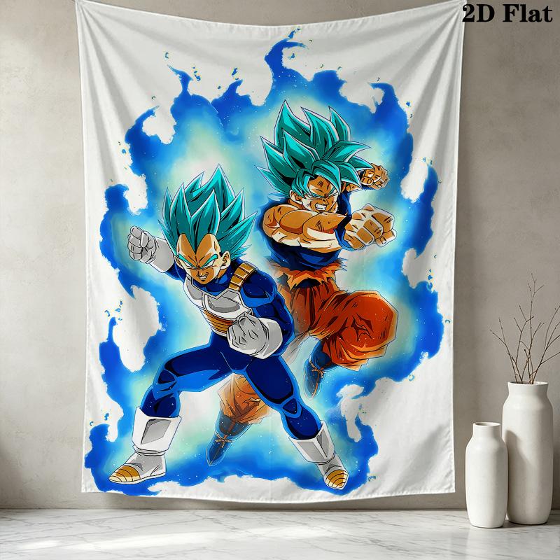 Dragon Ball Super Wall Tapestry Aesthetic Wall Hanging Printed Fabric Blanket Decorative Tapestries For Bedroom Living Room Home Decor