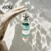 Ocean Themed Holiday Hanging Decor Sea Glass Tree Ornament Handmade Starfish Beach Lover Gift for Family Decoration Coastal Style Pendant Christmas