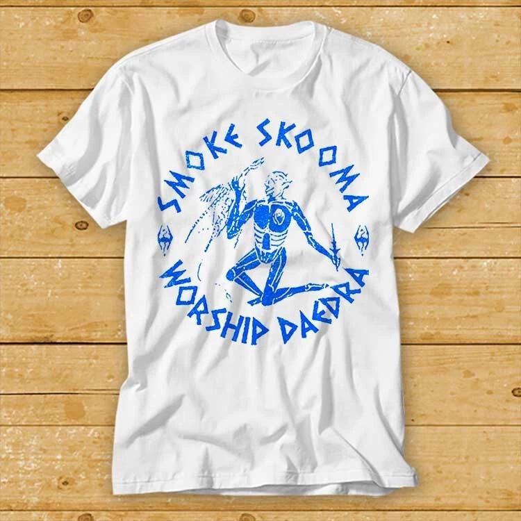 Smoke Skooma Worship Daedra Gamer Video Games Computer ESports T Shirt 2382 S