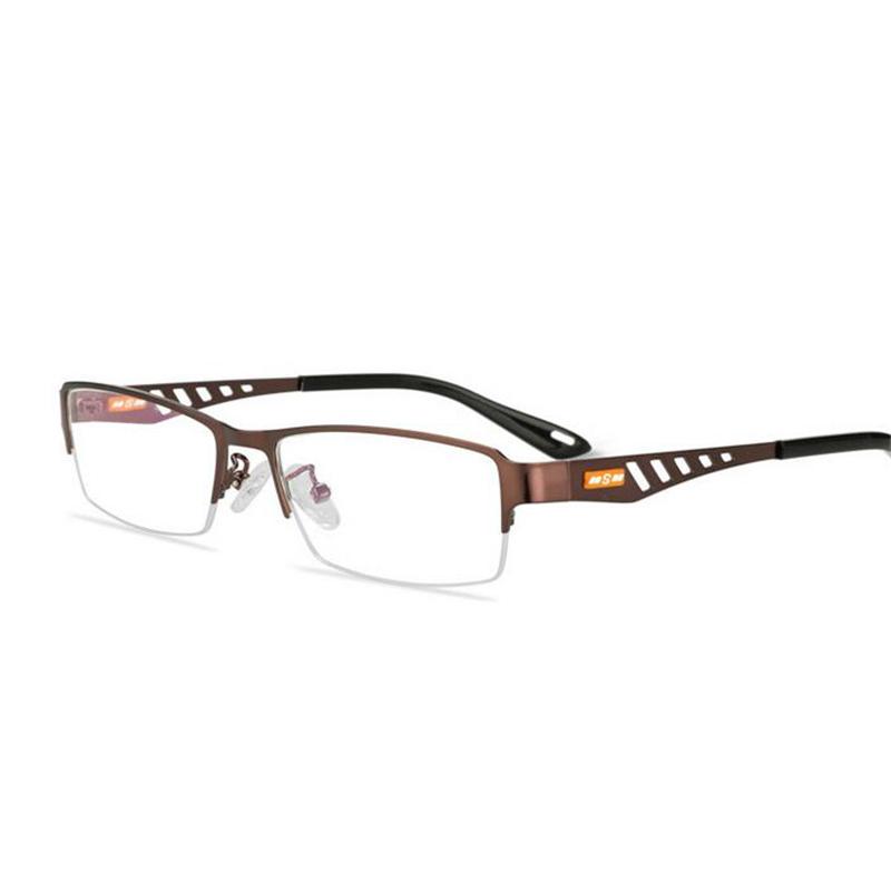 0 -0.5 -0.75 -1.0 To -6.0 Sun Photochromic Finished Myopia Glasses Women Men Metal Half Frame Chameleon Short-Sight Eyewear