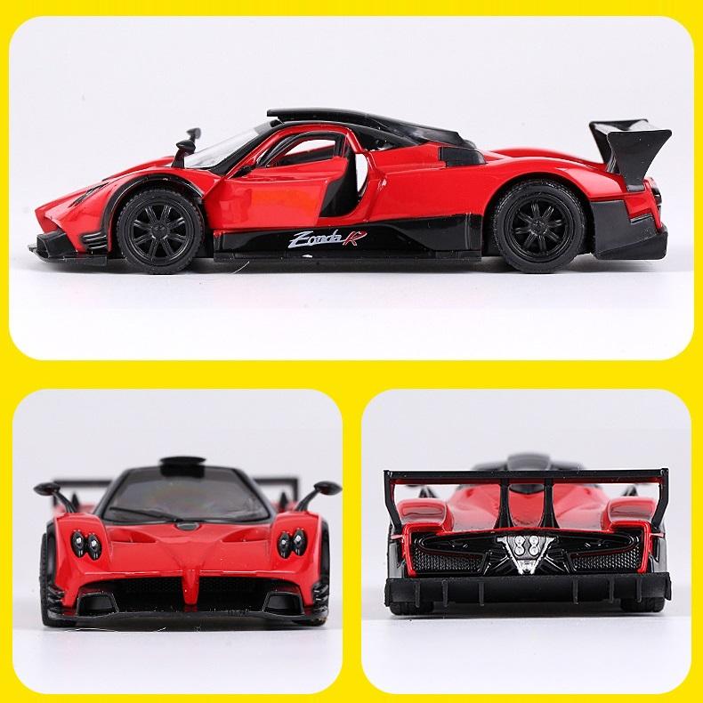 Pagani Zonda R Supercar 5 Inch Metal Car Simulation Diecast & Toy Vehicle RMZ City 1:36 Alloy Model Pull Back Car