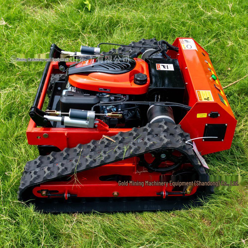 Tracked Remote Control Lawn Mower & Trimmer for Home, Farm, and Municipal Use