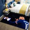 Neymar Fußballstar PSG Spieler Porträt Teppich, Rutschfeste Fußmatte für Wohnzimmer Schlafzimmer Fußballfan Dekoration