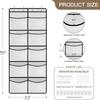 Devesanter Set of 2 Suspended Shelves with 10 Mesh Pockets - Wardrobe Pocket Organizer, Storage Above the Door - Plush Toy Organizer for Bedroom (grey