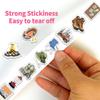500 Sheet Roll: Happer Camper Stickers for Journals, DIY Phone Cases, Notebooks.
