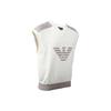 Emporio Armani Ss24 Logo Knit V-Neck Casual Vest Men tops Off-White 3D1MXU-1MQDZ-0128