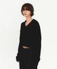 Daiaegeuneol Cotton V Neck Knit (Black)