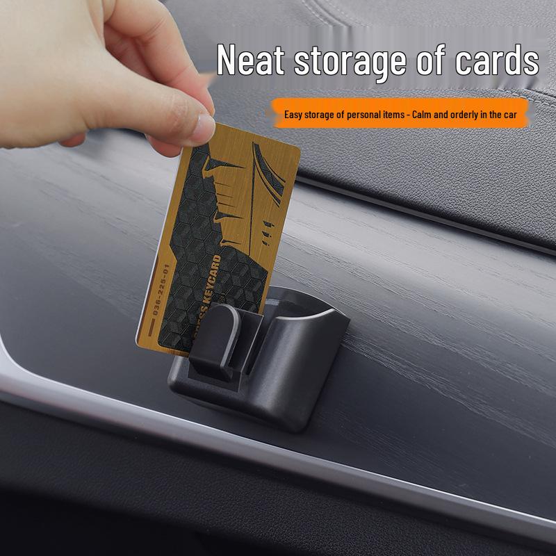 Multi-Functional Car Console Storage Box: Key, Remote, Card Holder & Hook