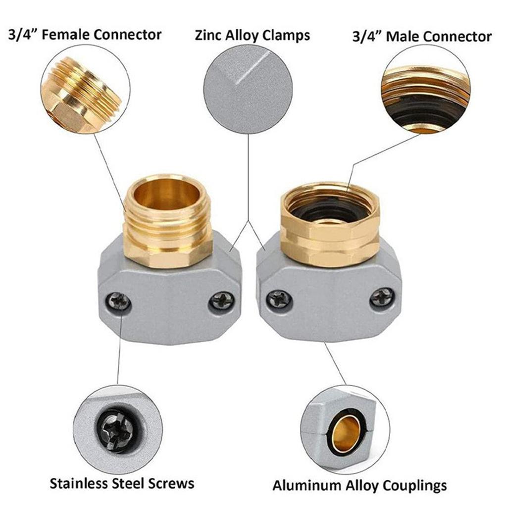 Záhradná spojka na vodnú hadicu, Spojka na vodnú hadicu, Záhradná ťažká spojka súprava samec a samica